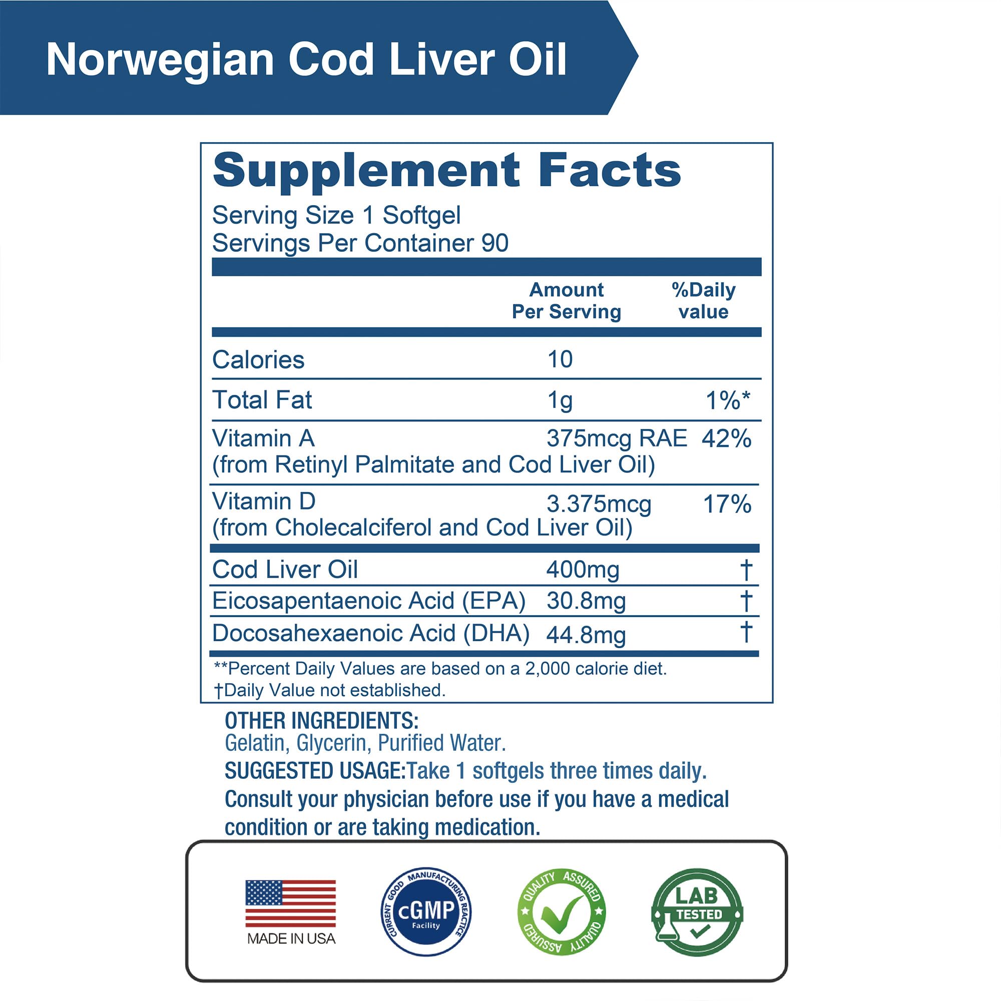 Arctic-origin Norwegian cod liver oil from pristine waters