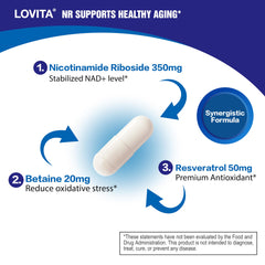 Close-up of LOVITA NR 350 mg capsules