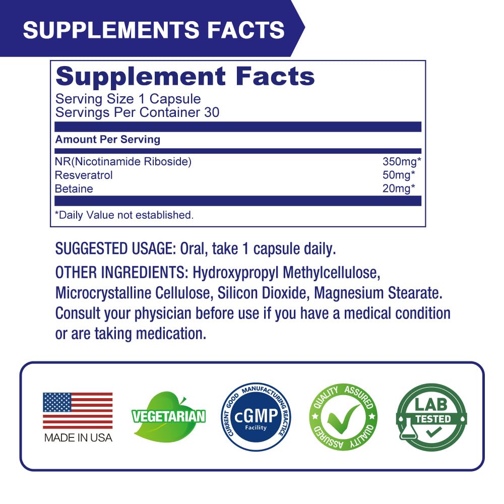 Vegan-friendly NAD booster packaging