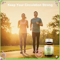 One capsule per day serving guideline for LOVITA garlic supplement