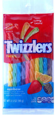 Low Fat Twizzlers Rainbow Pride Limited Edition candy packaging with rainbow colors