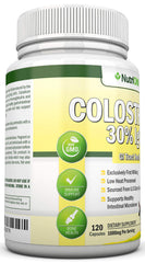 Low-heat processed colostrum preserving bioactive proteins