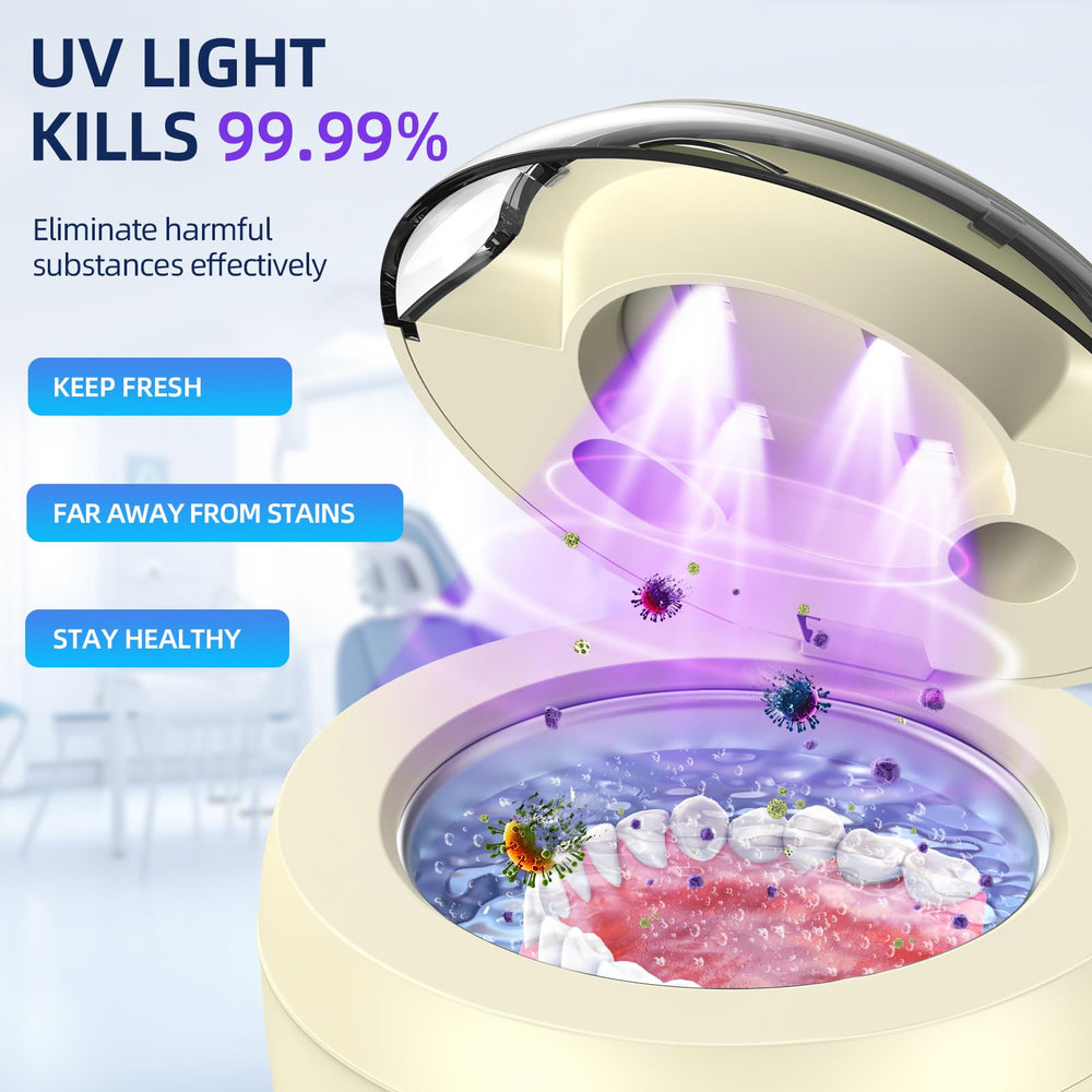 Low-noise design of ultrasonic retainer cleaner