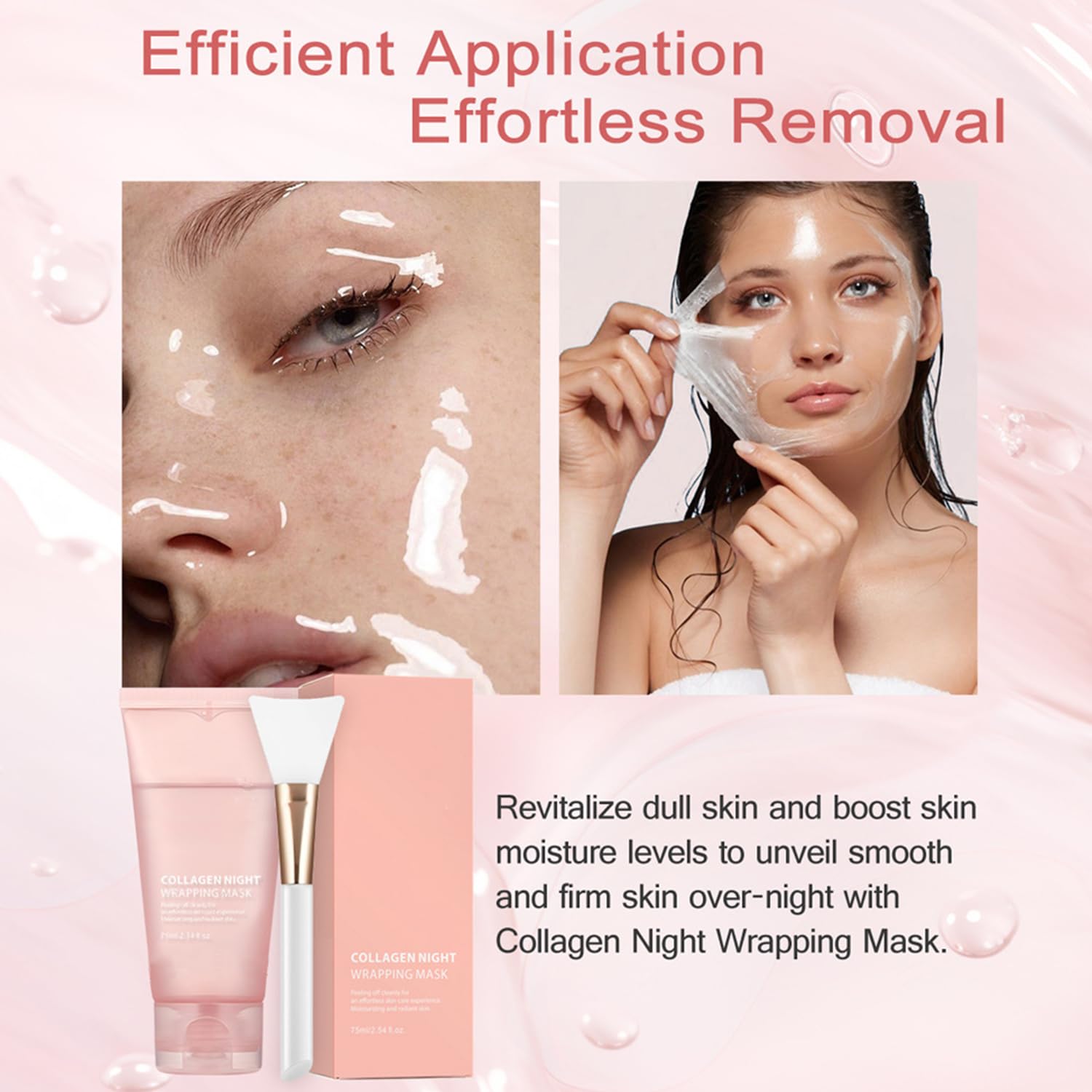 LOYOTICE Collagen Hydration close-up shows plump, moisturized skin.