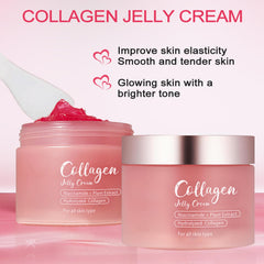 Applying LOYOTICE Collagen Jelly Cream on skin for quick absorption and hydration.