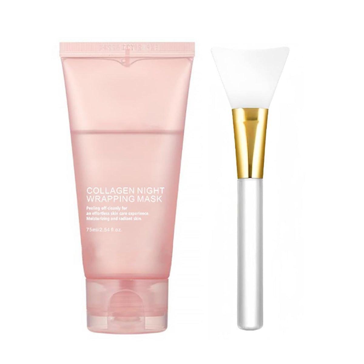 LOYOTICE Collagen Overnight Mask: smooth application for deep hydration.