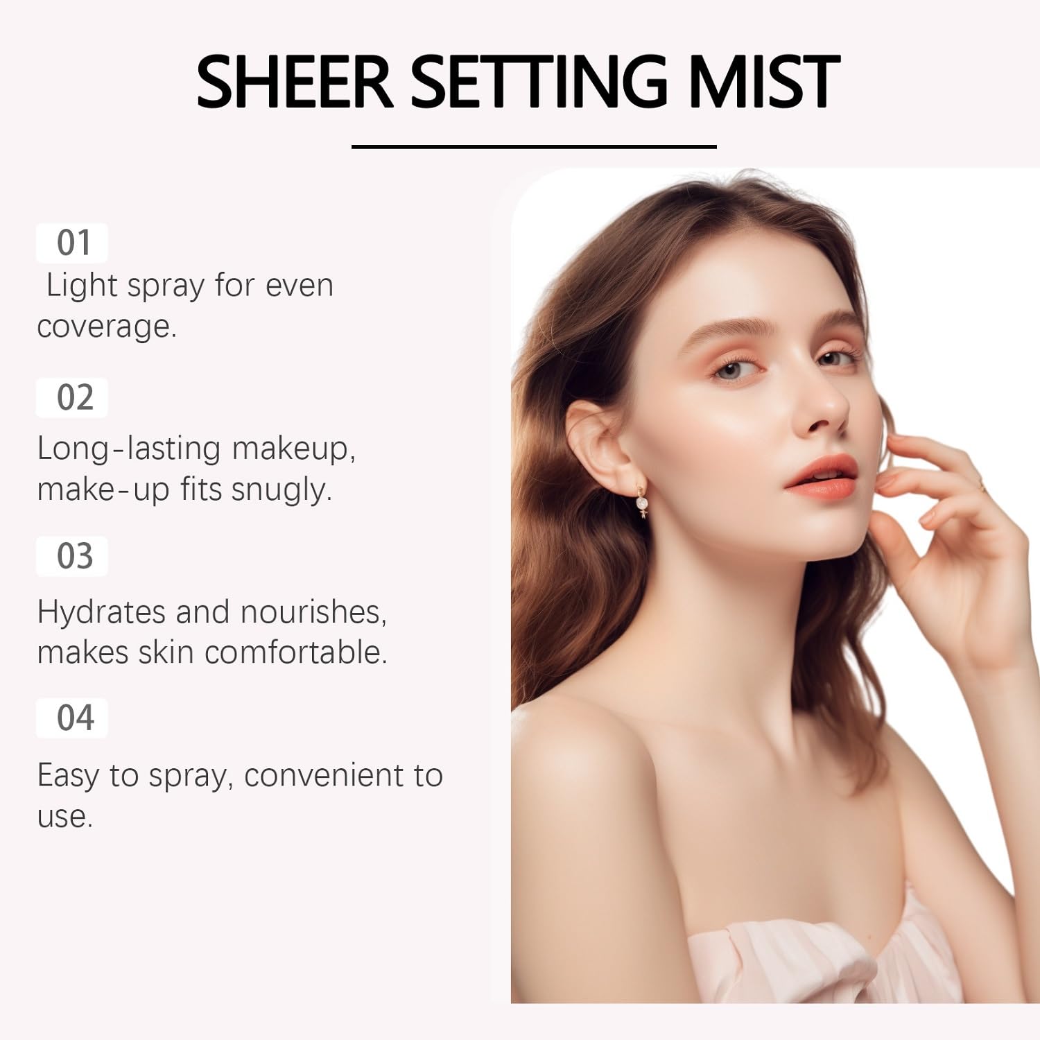 LOYOTICE Sunglaze glow sheen highlights shimmering finish on skin.