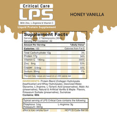 Serving showing 1-ounce dose delivering 17g protein