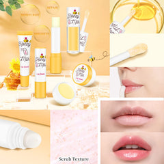 LSxia lip care kit packaging showcases four step protection