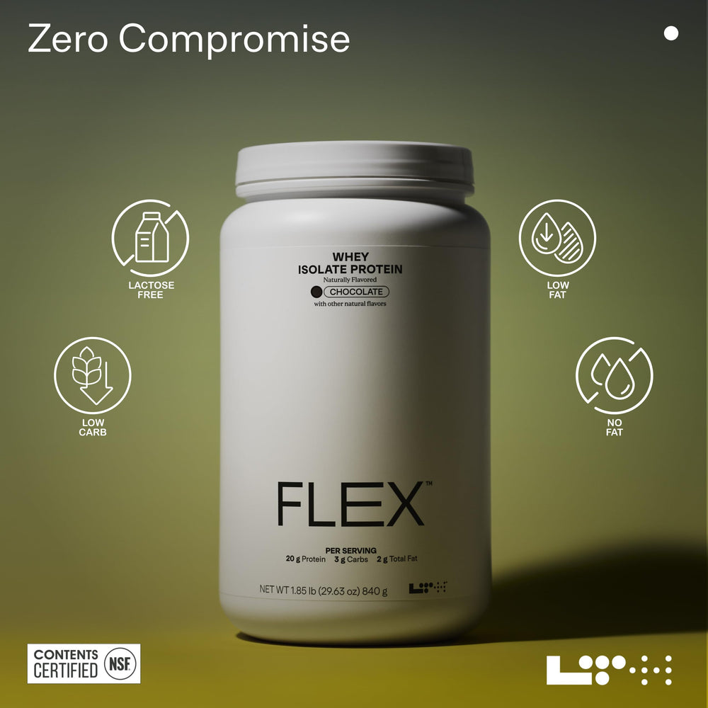 Dissolved LTH Flex Whey Protein Isolate powder in a shaker
