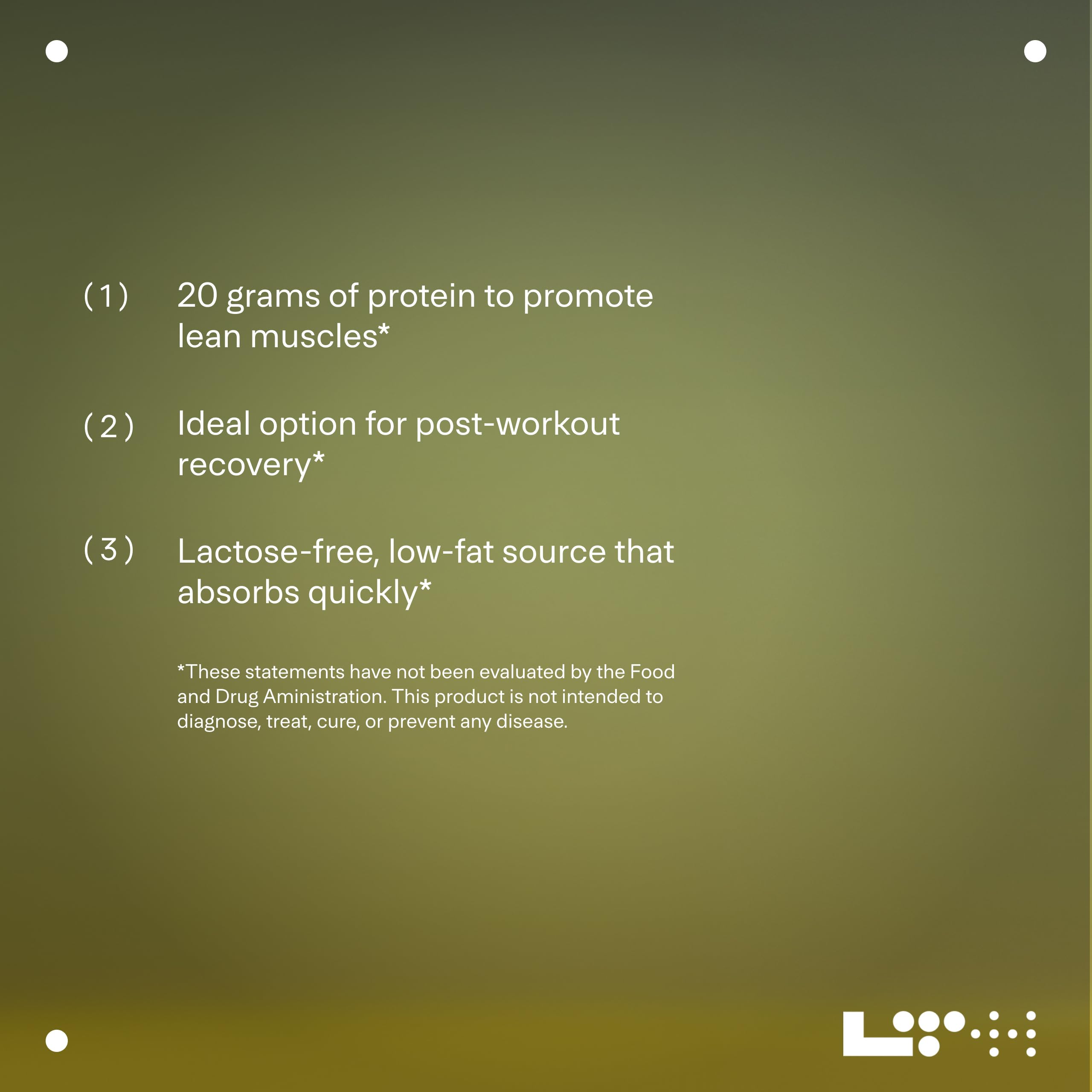 LTH Flex Whey Protein Isolate Vanilla flavor - 30 servings - side view