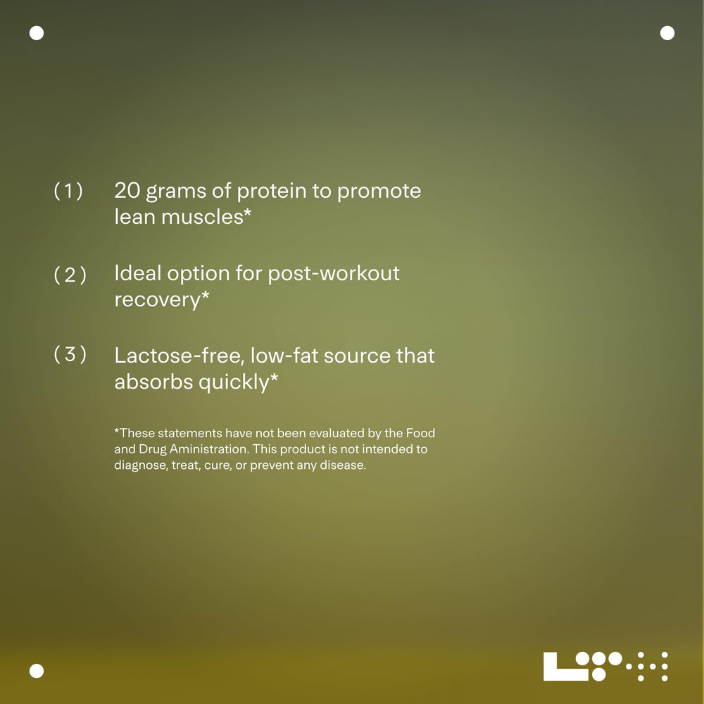 LTH Flex Whey Protein Isolate Vanilla flavor - 30 servings - side view
