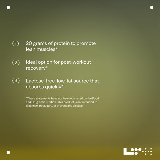 LTH Flex Whey Protein Isolate Vanilla flavor - 30 servings - side view