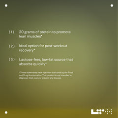 LTH Flex Whey Protein Isolate Vanilla flavor - 30 servings - side view
