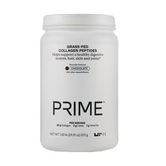 LTH Prime Collagen Peptides Chocolate bottle and scoop