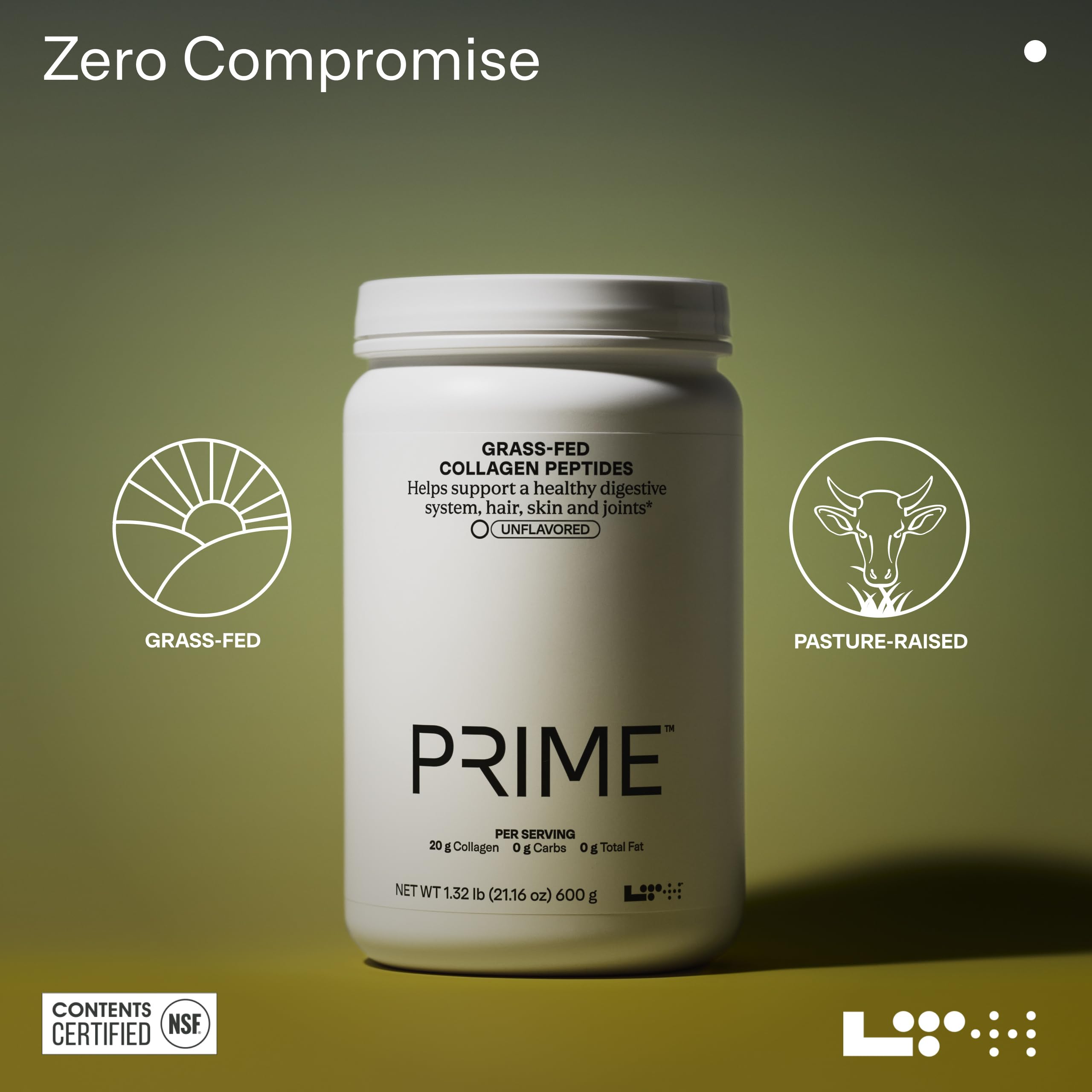 Close-up of product focus on joints, hair and skin benefits