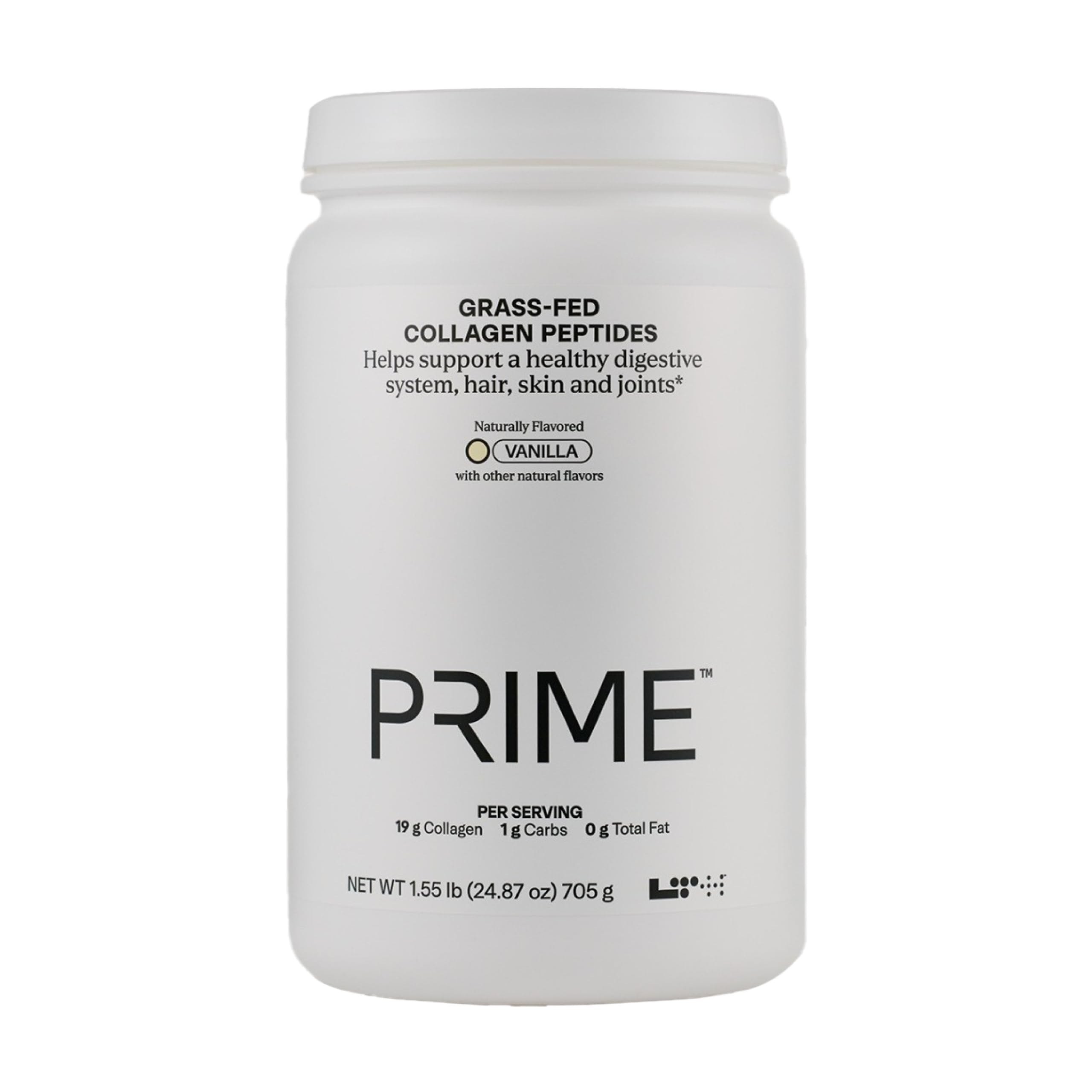 Product image: LTH Prime Collagen Peptides bottle with vanilla flavor