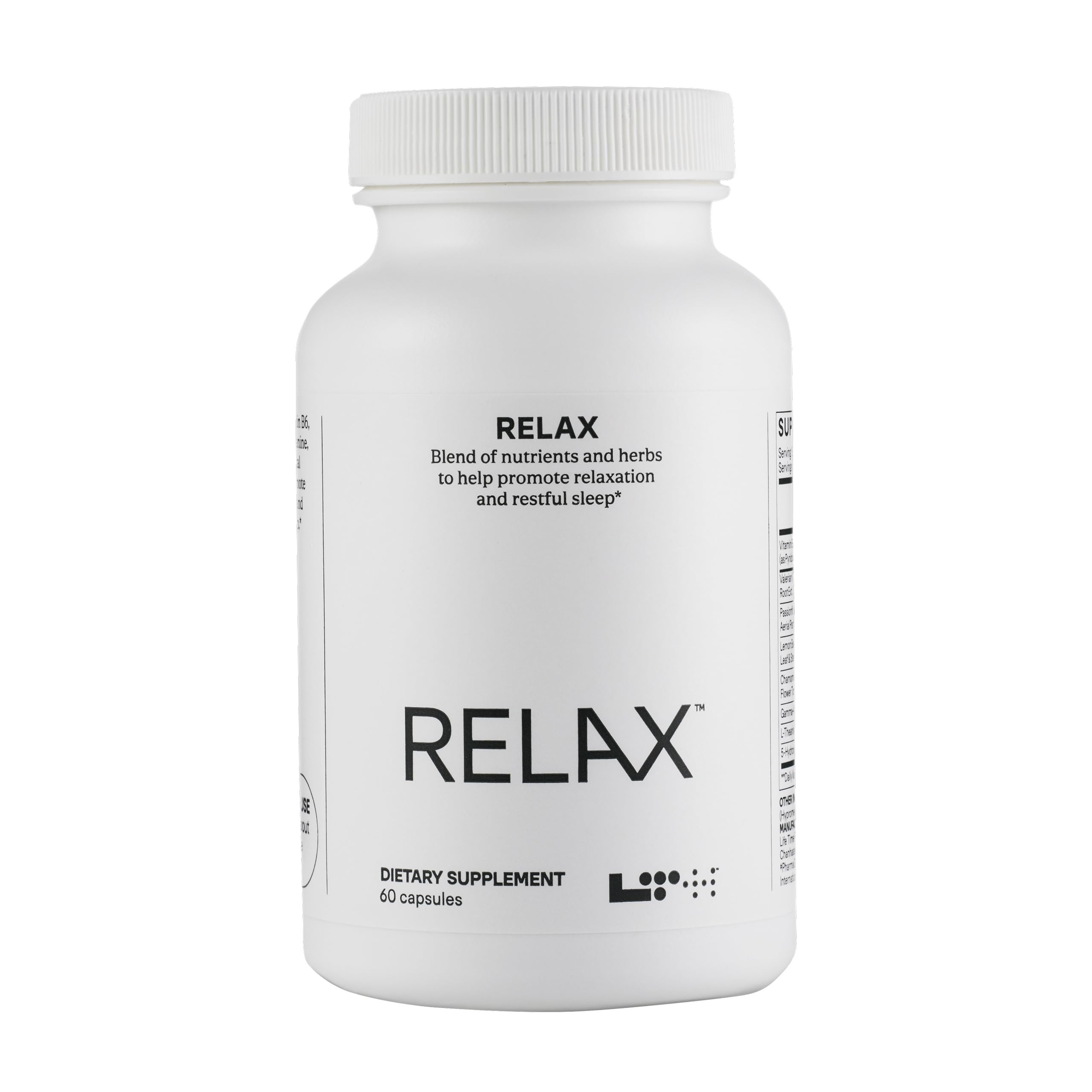LTH Relax bottle label