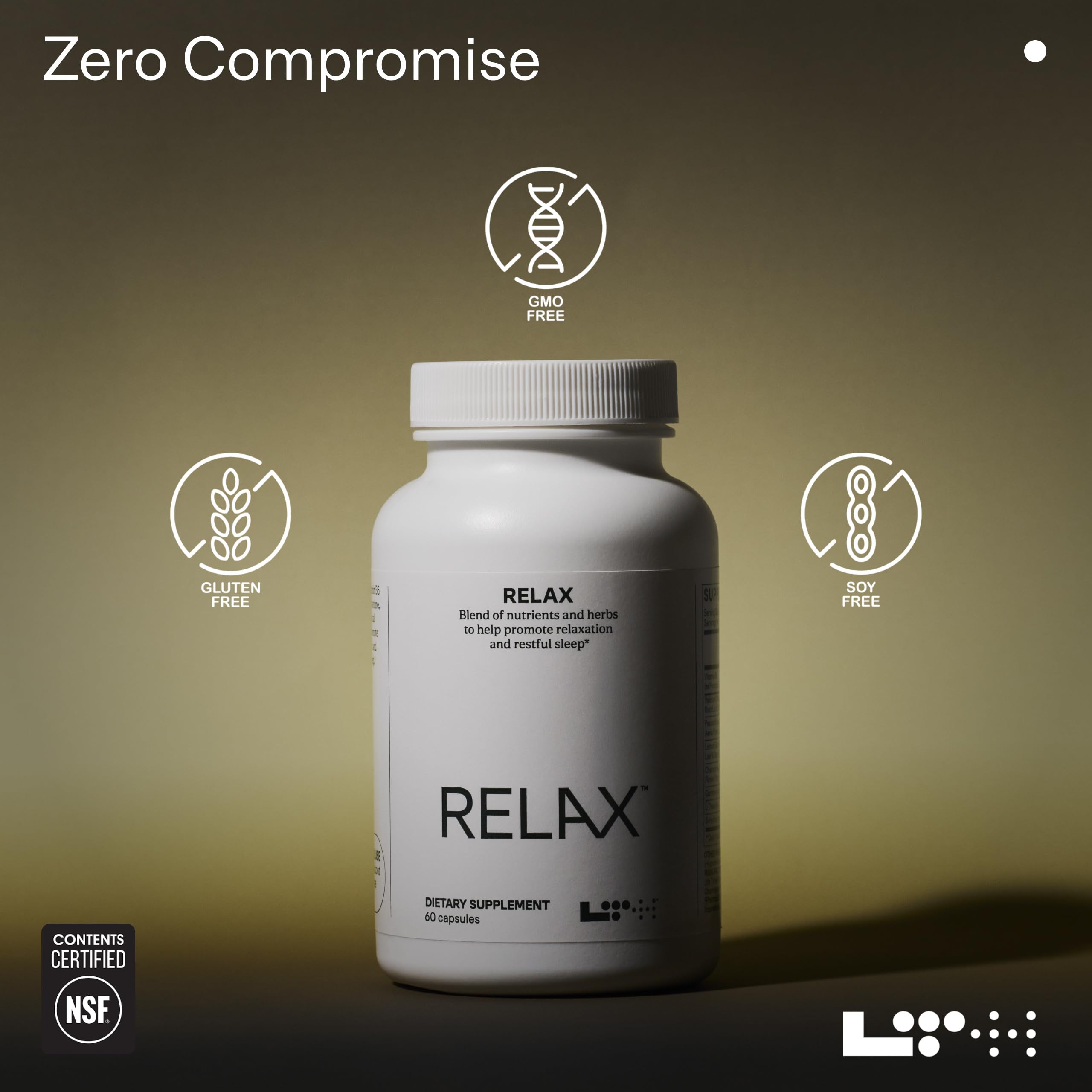 Front view of LTH Relax packaging
