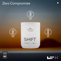 Graphic showing 5 g fiber per scoop in LTH Shift