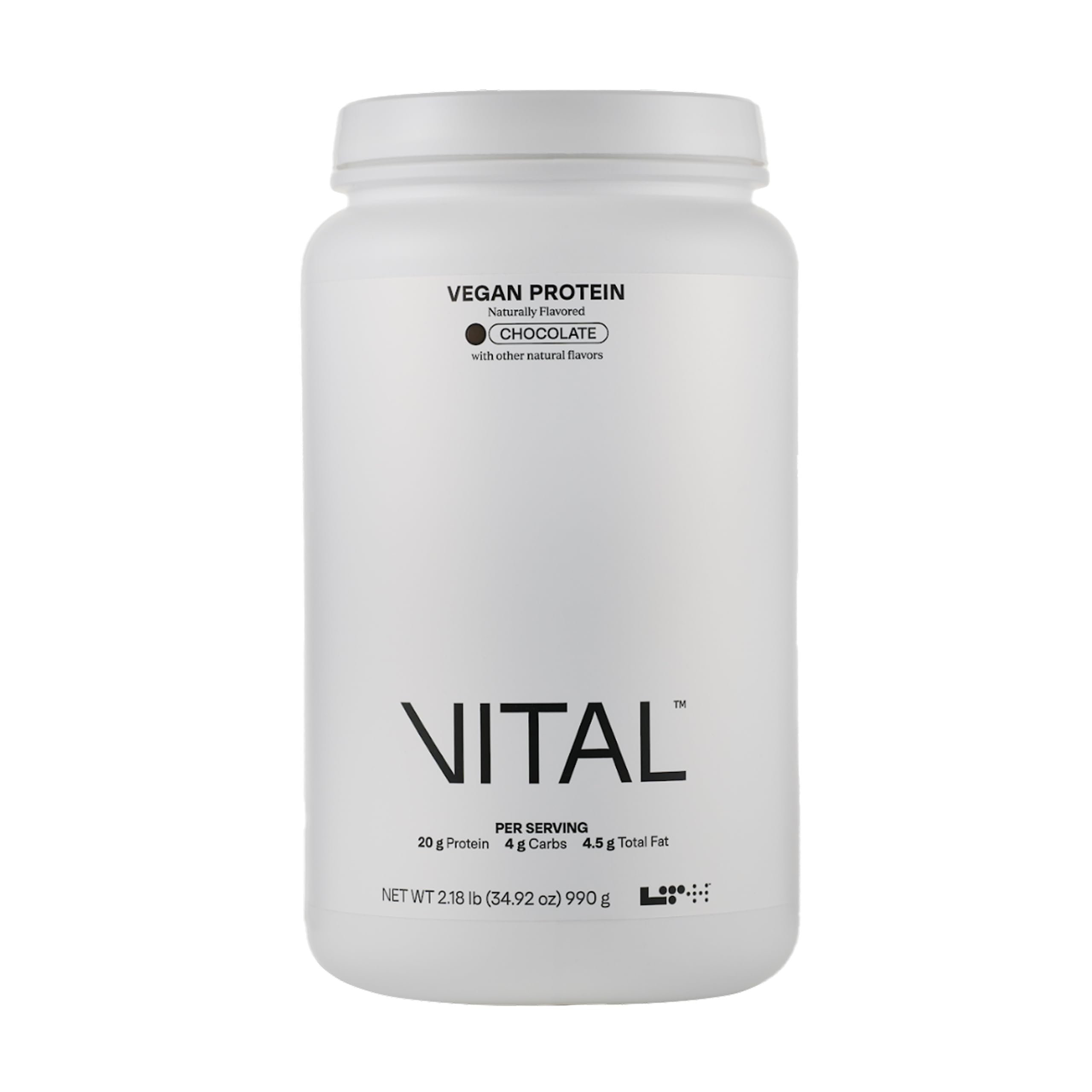 Hero shot of LTH Vital Vegan Protein Chocolate 30 servings