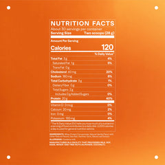 Ingredients list for LTH Whey Protein grass-fed vanilla 930g