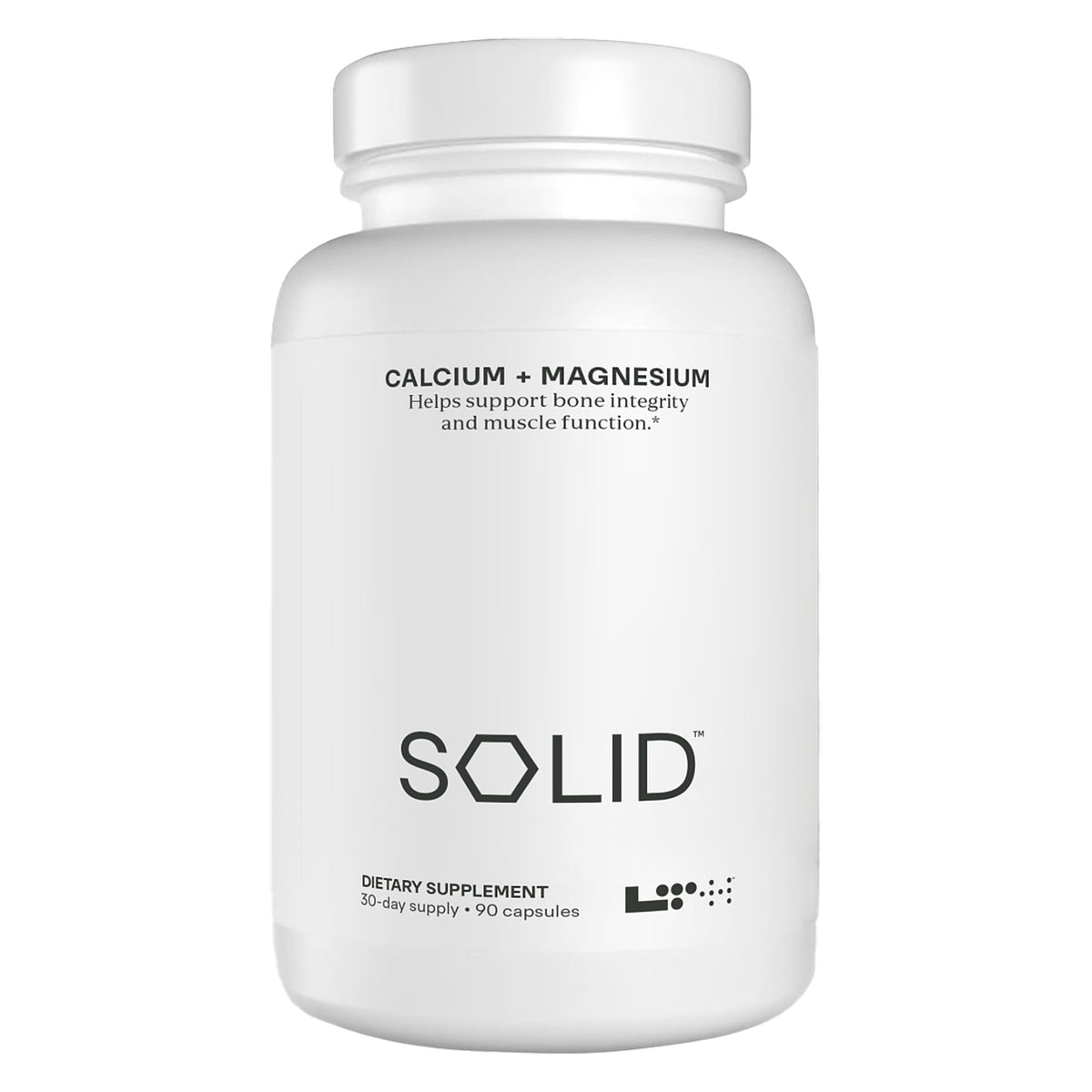 Label for LTH Solid Calcium & Magnesium bottle