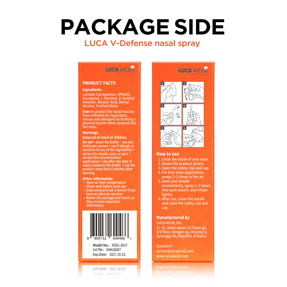 LUCA V-Defense Nasal Spray – Drug-Free | UK | British Vita – British ...