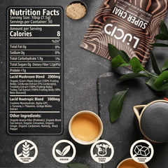 L-Theanine and Ginkgo Biloba in mushroom chai