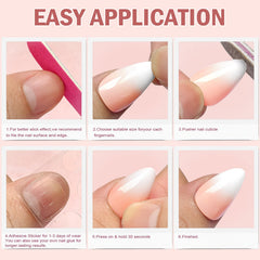 LuckForever includes 12 sizes for precise fitting across nails
