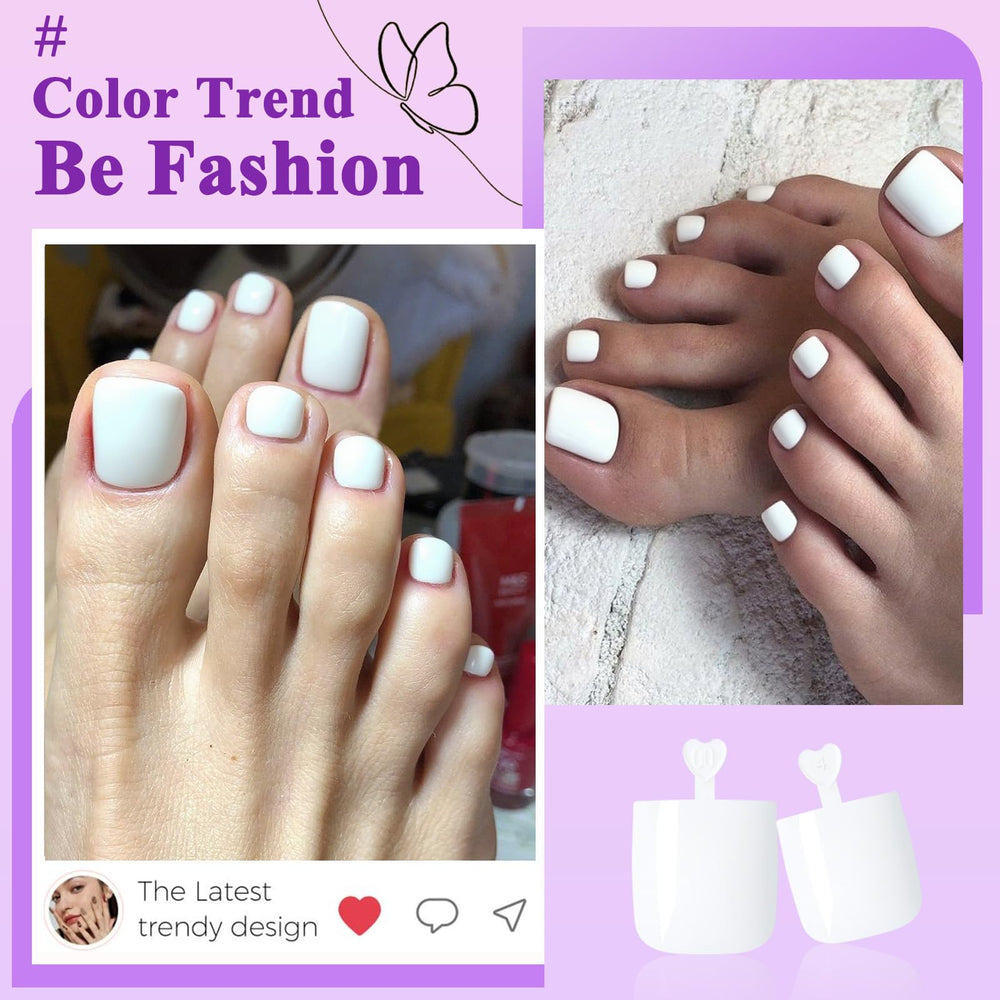 LuckForever multi-size toe nails ensure secure fit on big and small toes.