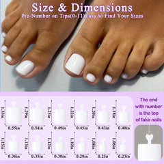 LuckForever included file and stick for precise sizing and shaping of toe nails.
