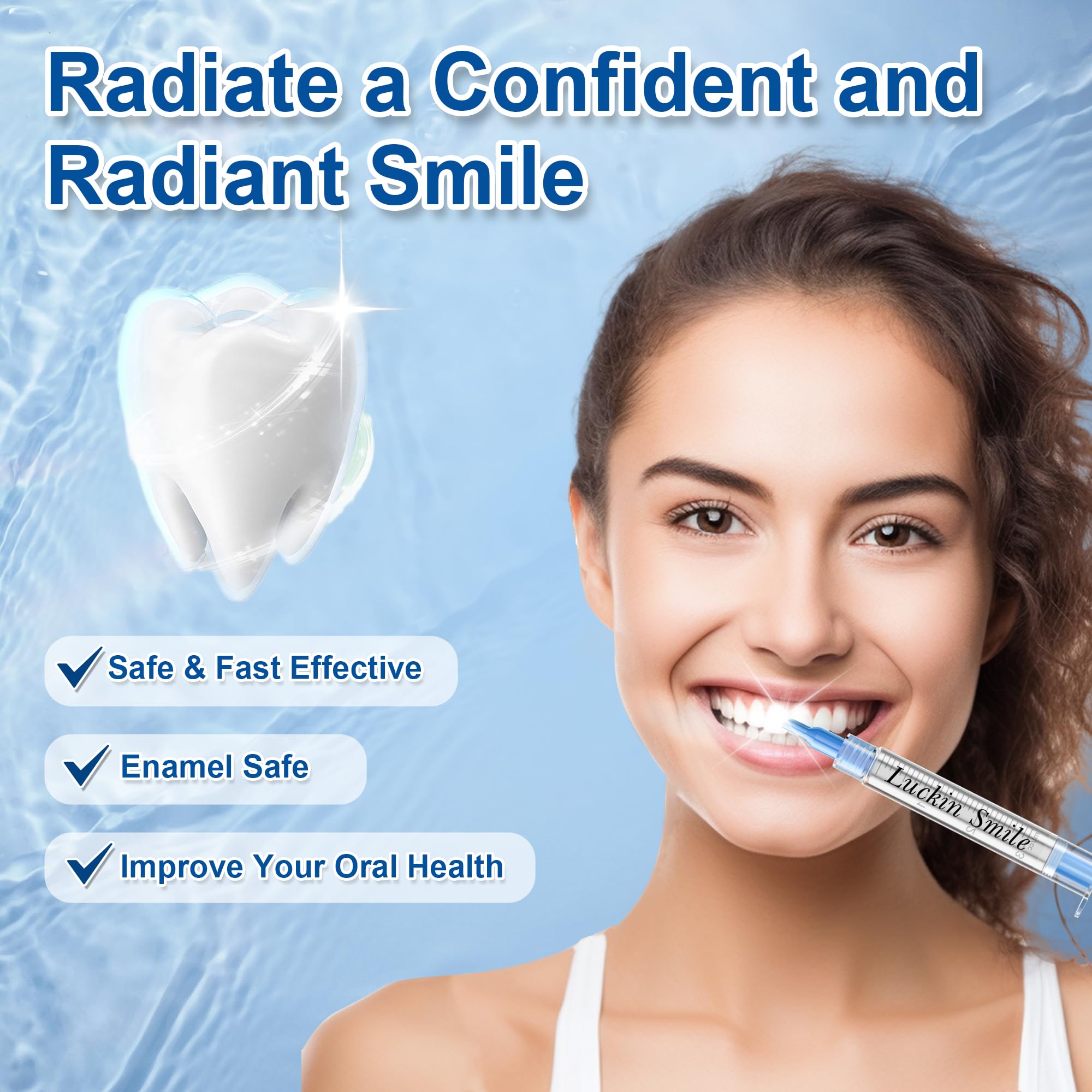 Whitening gel refill featuring 35% Carbamide Peroxide for whitening