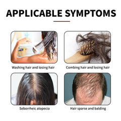 Lucksun close-up shows nourished hair roots with improved resilience.