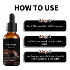 Lucksun volumizing effect image shows fuller-looking hair from root to tip.