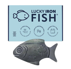 The Original Lucky Iron Fish® product with packaging
