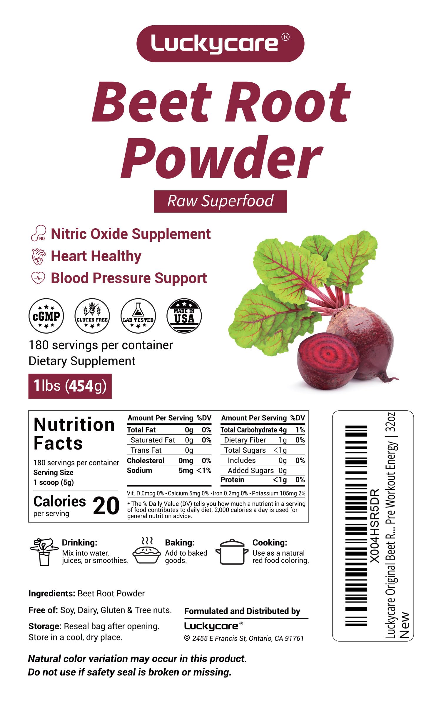 Close-up of beet root powder texture