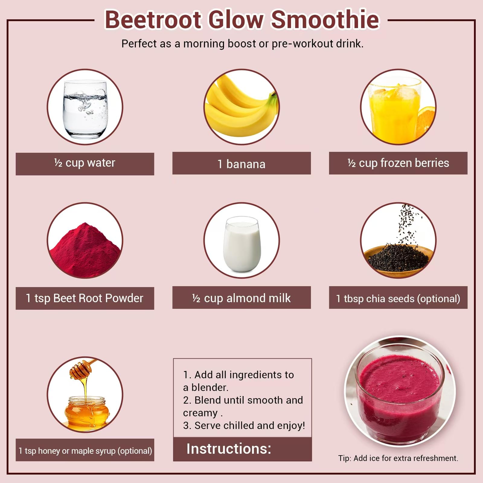 Close-up of 16oz label on Luckycare beet root powder
