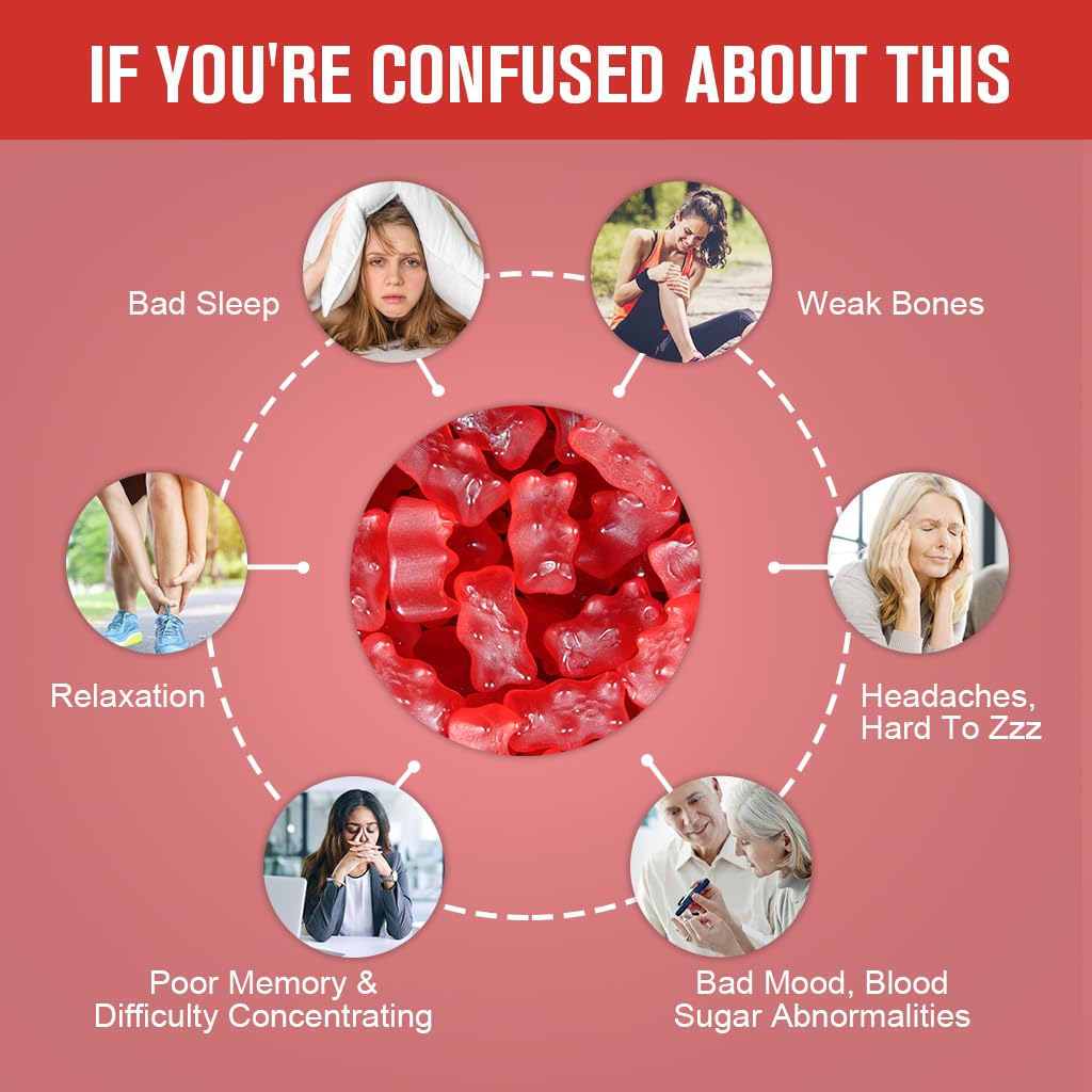 Ingredients for LUCNVEM Magnesium Glycinate Gummies