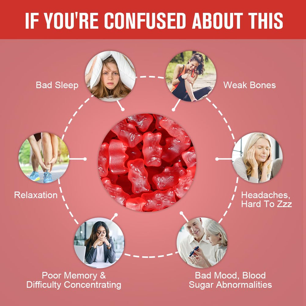 Ingredients for LUCNVEM Magnesium Glycinate Gummies