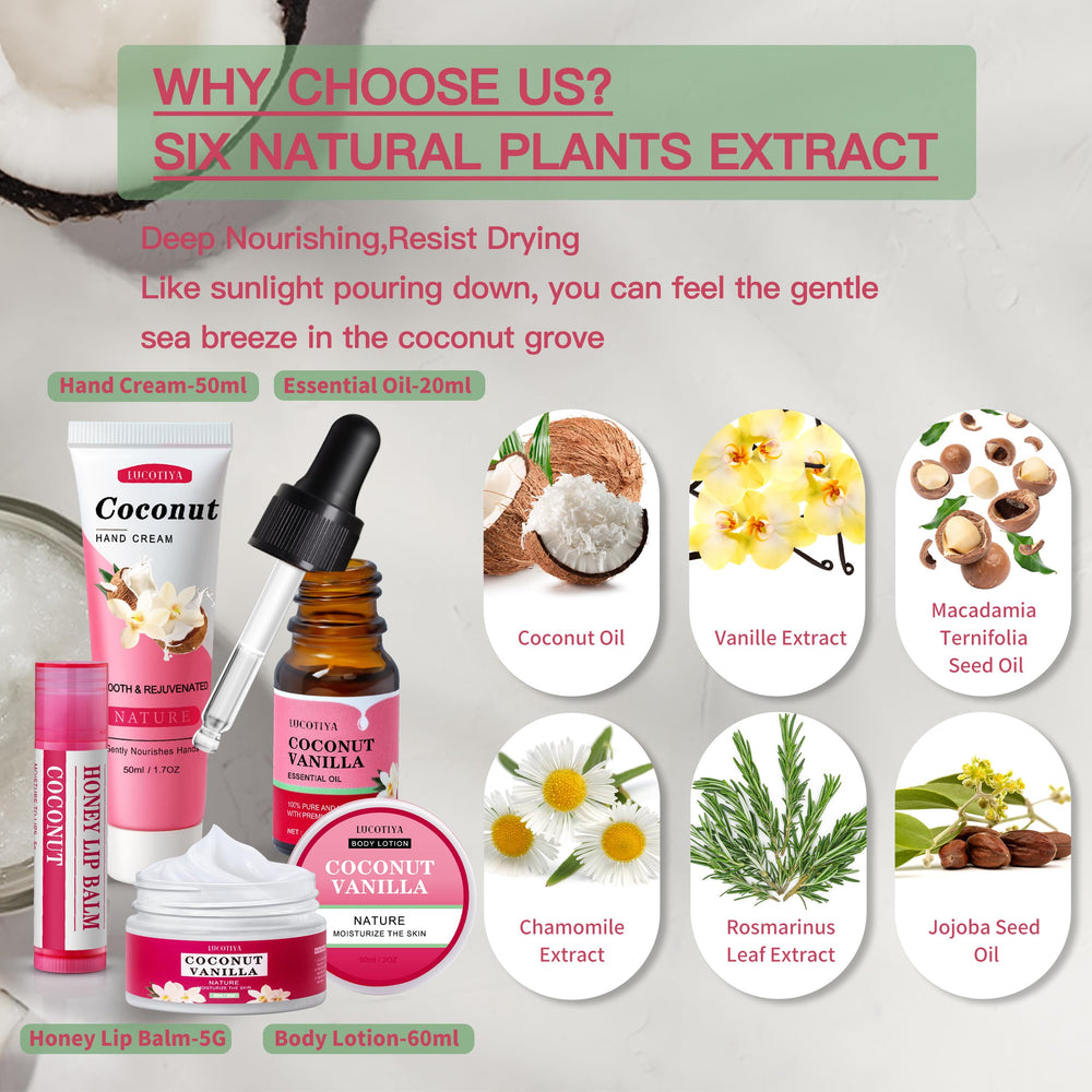 LUCOTIYA hand cream vanilla coconut for nourish-anywhere care