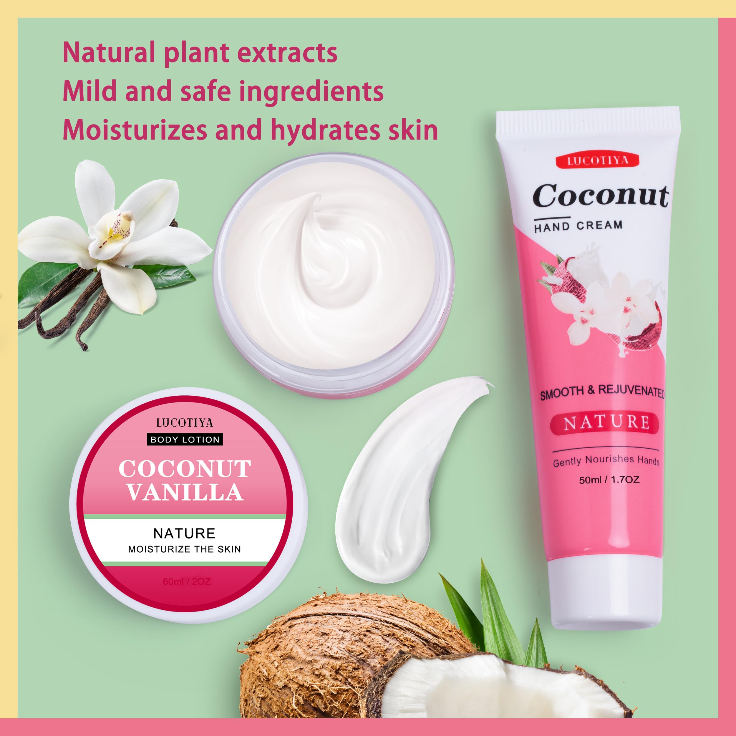 LUCOTIYA lip balm vanilla coconut for soft lips