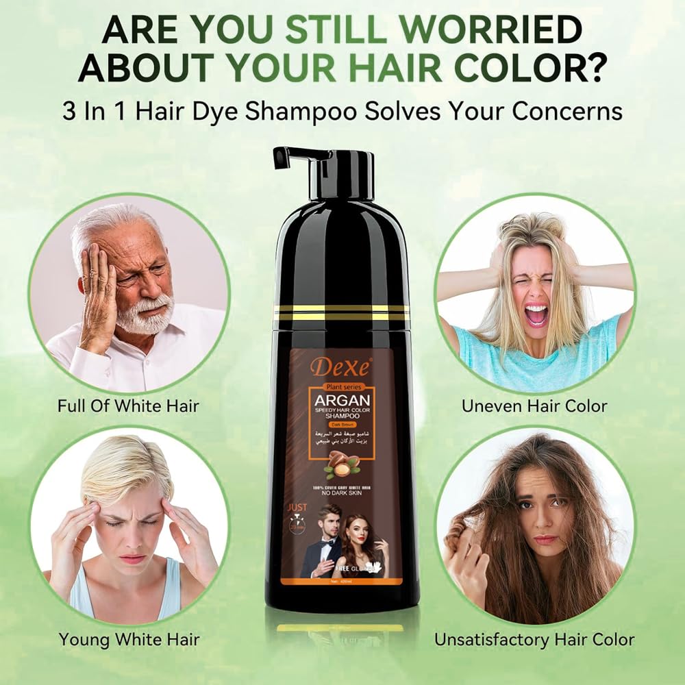 LUJAJIAO grey hair coverage shows 100% concealment