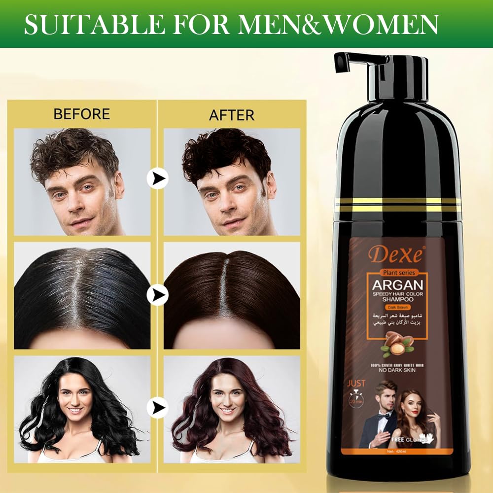 LUJAJIAO herbal ingredients with argan oil and ginseng for shine