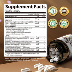 Side view of Lukaree capsules in bottle