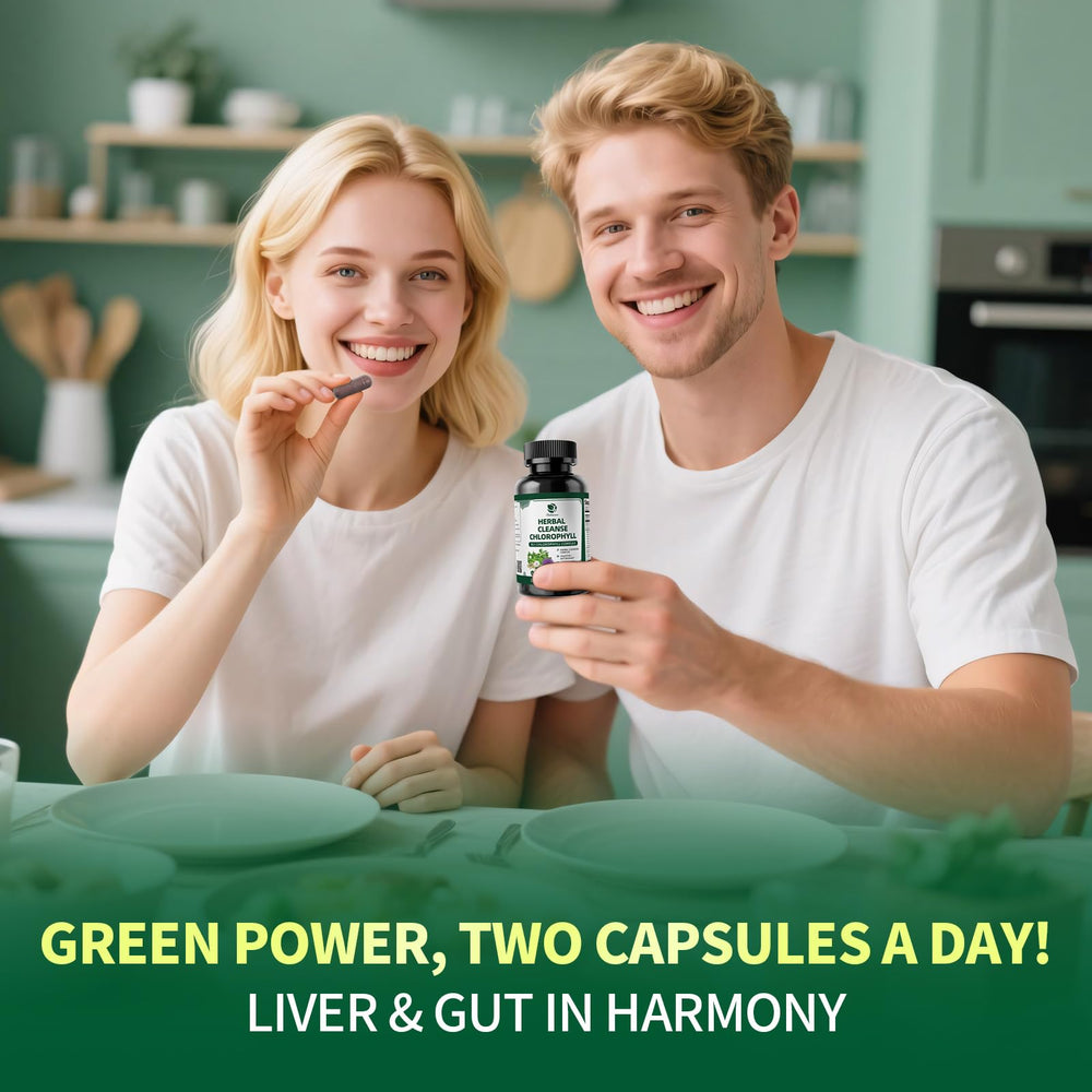 Herbal blend image showing parsley, oregano extracts and magnesium for energy and skin health.