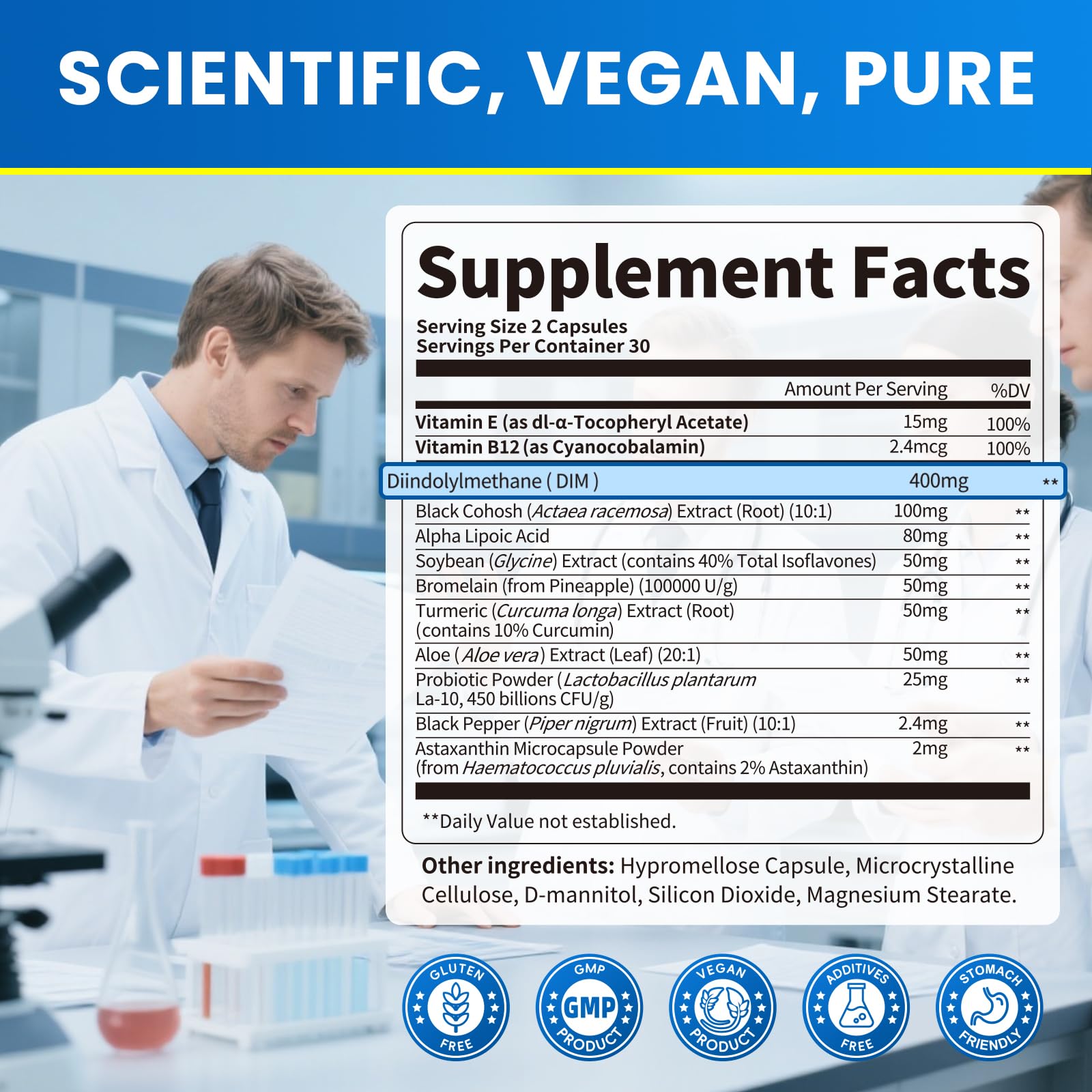 Capsules of Lukaree DIM 400mg for women