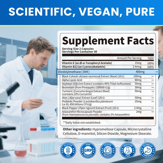 Capsules of Lukaree DIM 400mg for women