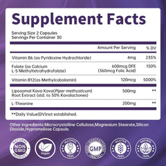 Lukaree Kava ingredients chart highlights vegan formula.