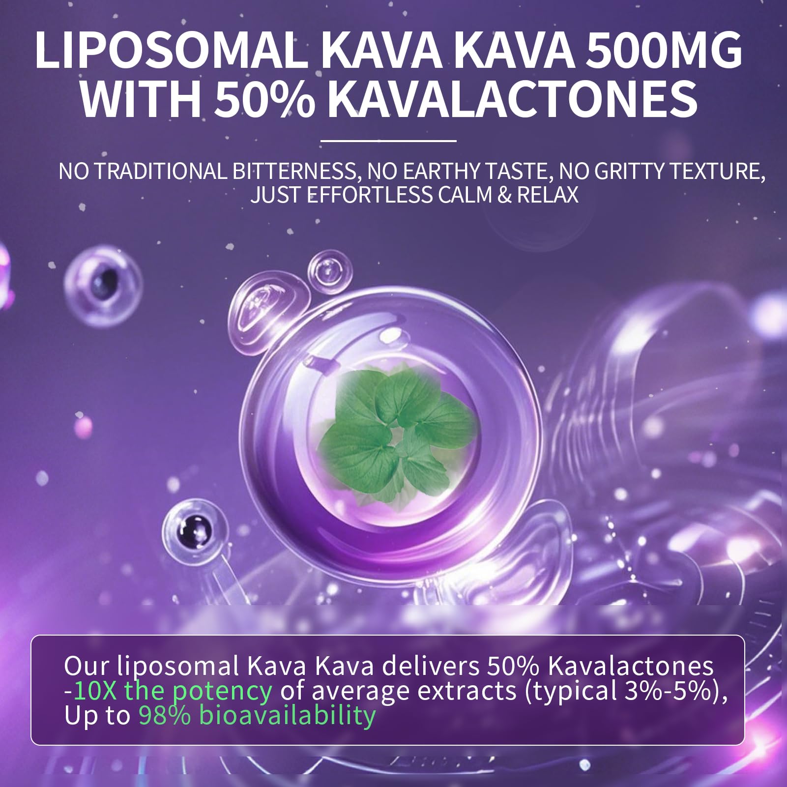 Lukaree Kava label detail emphasizes 50% kavalactones.
